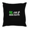 zombie never give up fun Throw Pillow