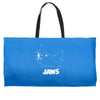 jaws chalk board movie licensed cotton blend adult Weekender Totes