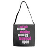 i cut hair Adjustable Strap Totes