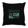 snooker where's the cue ball going Throw Pillow