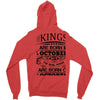 Real Kings Are Born On October 16 Zipper Hoodie
