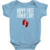 happy first fathers day Baby Onesie