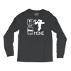 eat sleep mine funny Long Sleeve Shirts