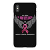my hero is now my angel breast cancer awareness iPhoneX Case