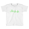 morning coffee heatbeat ekg Toddler T-shirt