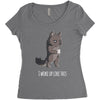 i woke up like this Women's Triblend Scoop T-shirt