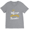 kings are born in november V-Neck Tee