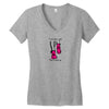 i run like a girl try to keep up Women's V-Neck T-Shirt