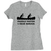 funny t shirt cool t shirt funny shirt geeky tshirt canoe nerd t shirt Ladies Fitted T-Shirt