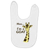 moo, i'm a goat Baby Bibs