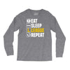eat sleep league Long Sleeve Shirts