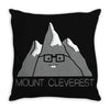Nerd Mount Cleverest Throw Pillow