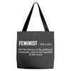 Feminist Noun Tote Bags