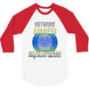 network engineer just like a re   men's 3/4 Sleeve Shirt