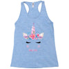 birthday unicorn family series mom Racerback Tank