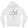 caffeine molecule t shirt coffee funny nerd xl Zipper Hoodie