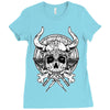 skull viking Ladies Fitted T-Shirt