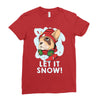 let it snow Ladies Fitted T-Shirt