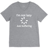 i'm not lazy just buffering V-Neck Tee
