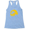 beach silhouette birds sand sunset Racerback Tank
