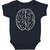 funny male brain ideal birthday gift or present Baby Bodysuit