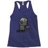 sad robot Racerback Tank