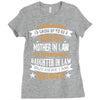 Super Cool Mother In Law Of A Freaking Awesome Daughter Ladies Fitted T-Shirt