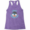 crazy penguin lady Racerback Tank
