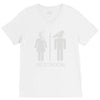 restroom for the recently deceased V-Neck Tee