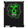celtic green clover skull patch, irish biker patches iPad 3 and 4 Case