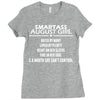 Smartass August Girl Ladies Fitted T-Shirt