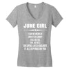 Super June Girl Women's V-Neck T-Shirt