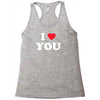 i love you Racerback Tank