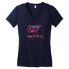 Move Over Boys Let This Girl Show You How To Be A Firefighter Women's V-Neck T-Shirt