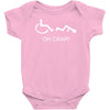 oh crap funny Baby Onesie