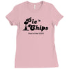 pie and chips   food of the gods Ladies Fitted T-Shirt