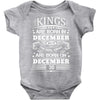 Real Kings Are Born On December 30 Baby Onesie