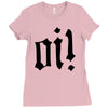 oi punk rock top long sleeve Ladies Fitted T-Shirt