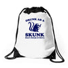drunk as a skunk Drawstring Bags