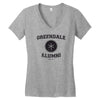 greendale alumni Women's V-Neck T-Shirt