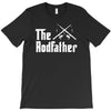 the rodfather   mens funny fishing T-Shirt