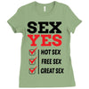 Sex Yes Please Ladies Fitted T-Shirt