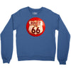 route 66 sign distressed, ideal birthday gift or present Crewneck Sweatshirt