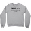 Feminist Noun Crewneck Sweatshirt