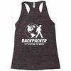 Backpacker Let's Explore The World Racerback Tank