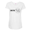 save the manual transmissions black (stick shift) Maternity Scoop Neck T-shirt