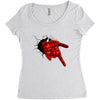 COOL SPIDER Women's Triblend Scoop T-shirt