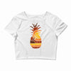 pineapple and beach Crop Top