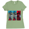 rock, paper, dragon Ladies Fitted T-Shirt