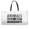 Animals Are Not Ingredients Weekender Totes